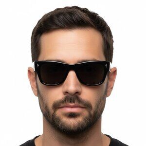 New Mr. Leight DUKE S Polarized Oxford Grey Square Unisex Sunglasses ML2034  Men